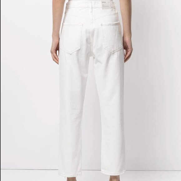 Agolde Riley High Rise Straight Crop | Veil - Picture 2 of 6